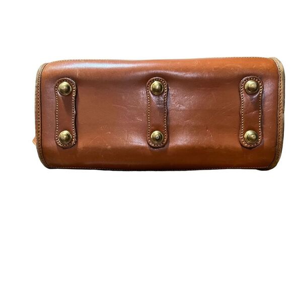 Dooney & Bourke Vintage Satchel Doctors bag pebbled leather buckle all weather - Picture 2 of 9